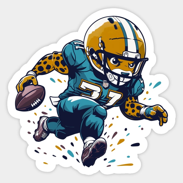 Jaguars Touchdown American Football Sticker by Wintrly